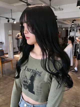 ロング カラー 🩷ブリーチなし韓国 へア🩷HARUKAのヘアスタイル