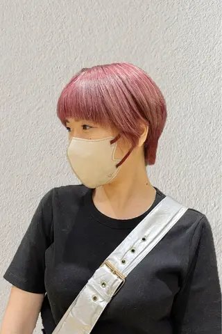 ショート カラー 🫧艶髪、暖色カラー 🫧Harukaのヘアスタイル