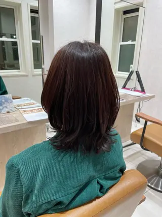 ミディアム カラー 海老名で韓国風 HANA🌷のヘアスタイル