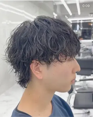 ショート ⭐️メンズ特化⭐️ パーマ　カラーのヘアスタイル