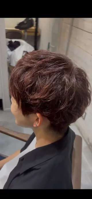 ショート カラー 🌈似合わせカラー 、艶感🍀こうたのヘアスタイル