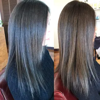 セミロング カラー 大嶋 宏隆のヘアスタイル