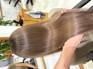 ロング 藤森結子/韓国ヘア/ パーソナルカラー診断のヘアスタイル