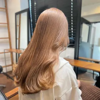 ミディアム カラー GO TODAY SHAiRE SALON 原宿本店所属・ブリーチ/レイヤー ハッシュカット/河内のヘアスタイル