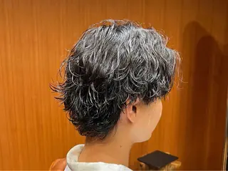 ショート パーマ メンズ メンズサロン FLICK所属・平尾薬院メンズカット FLICK/パーマのヘアスタイル