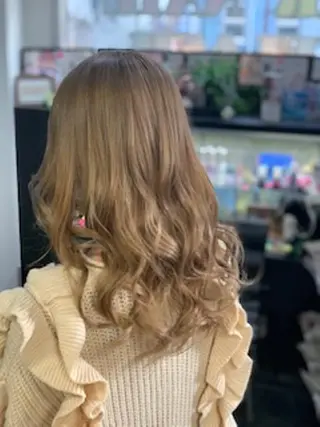 セミロング 韓国カラー/エクステ carryのヘアスタイル