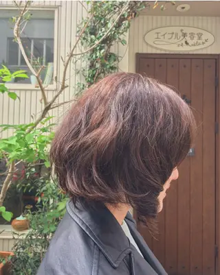 ミディアム パーマ ヘアアレンジ ruearle所属・たつや ・のヘアスタイル