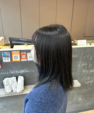 セミロング カラー OPS  hair 西新店所属・藤本 航大のヘアスタイル