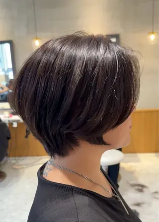 ショート 【いっせい】似合わせ カット✂️縮毛矯正のヘアスタイル