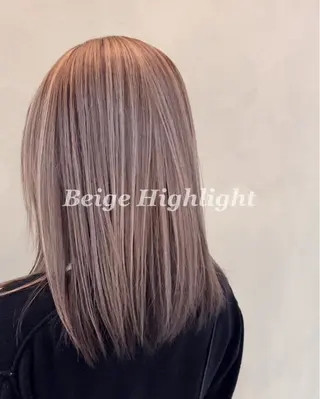 ミディアム カラー 透明感カラー/ 藤原リックのヘアスタイル