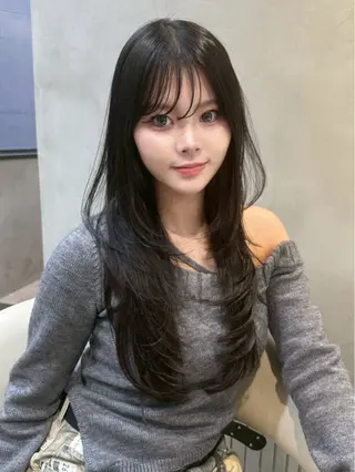 ロング 大宮／韓国スタイル /中澤美友のヘアスタイル