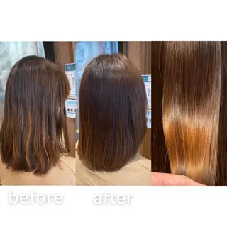 ミディアム KIZU 髪質改善 オカルト怪談のヘアスタイル