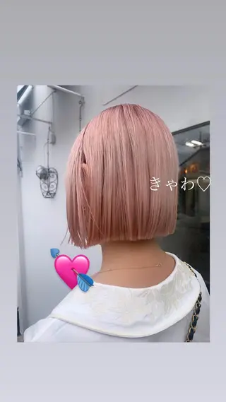 ショート カラー 平 ちひろのヘアスタイル