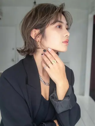 ショート 縮毛矯正/韓国ヘア /レイヤー🎀ミズキのヘアスタイル