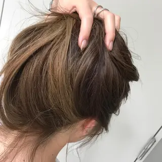 ロング カラー 江崎 わか子のヘアスタイル
