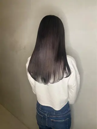 ロング 韓国ヘア/そら レイヤー透明感カラーのヘアスタイル