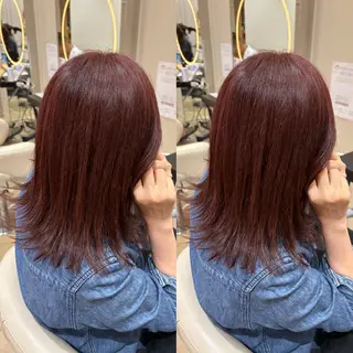 ミディアム カラー 🎀推し活カラー/ ピンクカラー/のののヘアスタイル