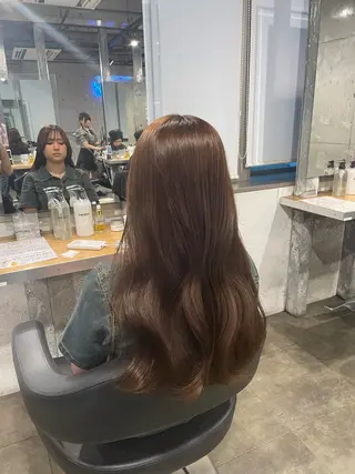 カラー 🤍韓国ヘア🤍透明 感ベージュ/まりんのヘアスタイル