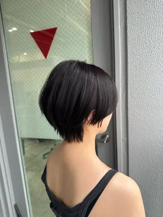 ショート カラー 巻けるケア縮毛矯正✨ ケアカラー✨山下のヘアスタイル