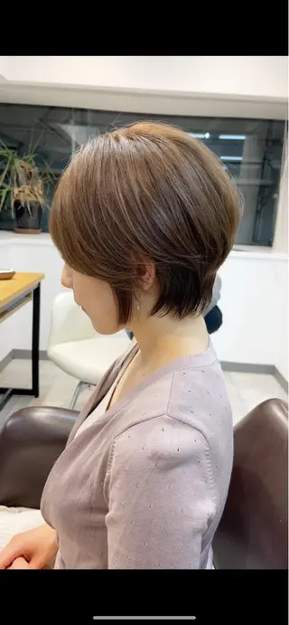 ショート neaf六本木所属・韓国風レイヤー ショート/犬塚 優介のヘアスタイル