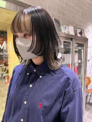 ミディアム カラー AYANE 韓国ヘア /レイヤーカットのヘアスタイル