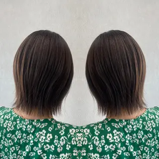 ミディアム カラー tocca 💜石田愛結💜のヘアスタイル