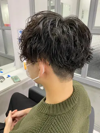 ショート メンズ 🟣メンズパーマ 川端 永遠🟣のヘアスタイル