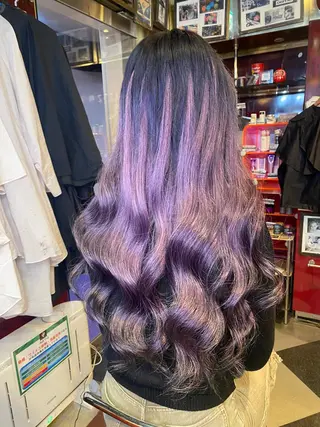 カット/ピンク/ ラベンダー/長谷恵花のヘアスタイル