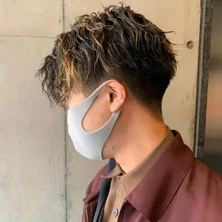 カラー パーマ メンズ 酸性ストレート・ メンズ 三原 楊子のヘアスタイル