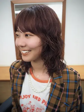 ミディアム パーマ Paddle所属・似合わせレイヤー/ レイヤーパーマ/高倉のヘアスタイル