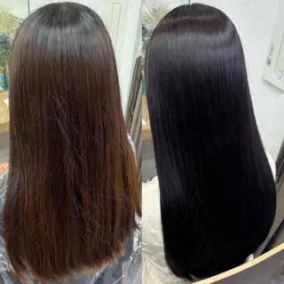 カラー 透明感 カラー 艶髪 縮毛矯正🫒airiのヘアスタイル