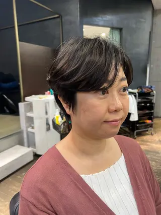 ショート パーマ ROBBY所属・松井美樹/似合わせ ガーリー・韓国のヘアスタイル