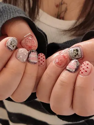 ネイル 3dパーツ/流行り 👧shushu❤️のネイルデザイン