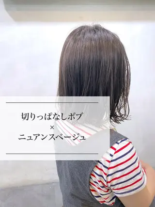 ミディアム カラー 進 詩織のヘアスタイル