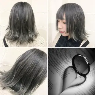 ミディアム カラー "PEPPU "所属・派手髪、ハイトーン ショートヘアShinのヘアスタイル