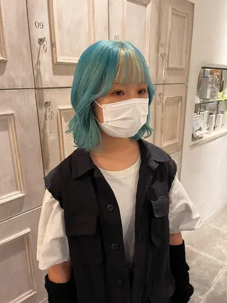 ミディアム カラー flammeum 藤枝店所属・RINO 🌙トレンドスタイルのヘアスタイル