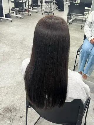 ロング カラー 透明感うる艶カラー 🤍吉島環のヘアスタイル