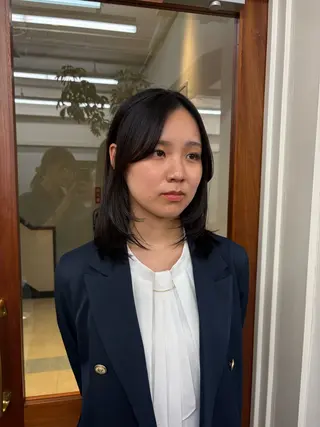 ミディアム レイヤー/顔周り/ 透明感/ののか💞のヘアスタイル