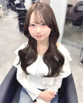 ロング カラー mao 梅田モデル募集のヘアスタイル
