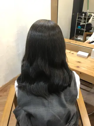 ミディアム カラー little広島所属・【縮毛矯正】 予約リクエストのみ可のヘアスタイル