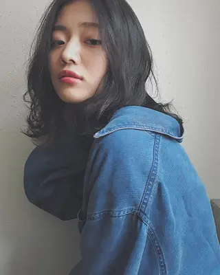 ミディアム カラー パーマ シェアサロン　salowin所属・✨ブリーチなし透明感 カラー🥇ユースケのヘアスタイル