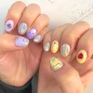 ネイル マツエク・マツパ OKIKA所属・【OKIKA】 らん🦖🌈🧡のマツエク・マツパデザイン