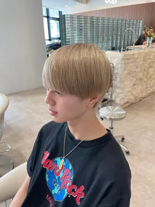 ショート メンズ 韓国ヘア顔周りカット そーた/渋谷駅のヘアスタイル