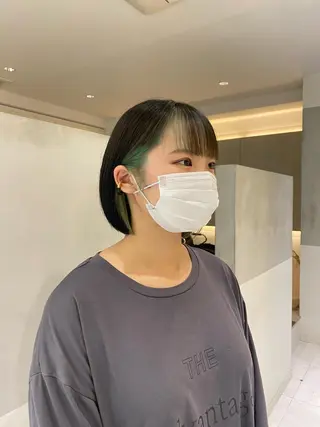 ショート カラー 艶感/ナチュラル 🌿マアヤのヘアスタイル