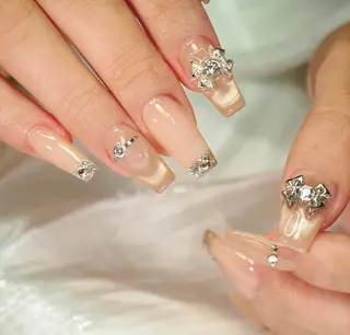 ネイル By moonネイル 🌷ワンホン/韓国風のネイルデザイン