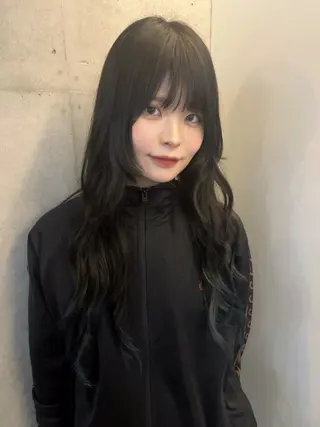 ロング カラー レイヤーカット/ハイ トーンカラー/きらのヘアスタイル