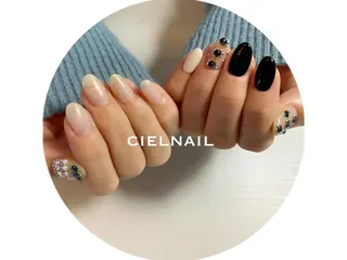 セミロング cielnail 祇園のネイルデザイン