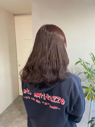 セミロング soyon心斎橋所属・♡透明感/艶カラー/ M a I ♡のヘアスタイル