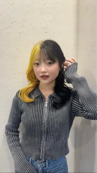 ロング GO TODAY SHAiRE SALON横浜店所属・ブリーチ/個室サロン /横浜駅/金光秀斗のヘアスタイル