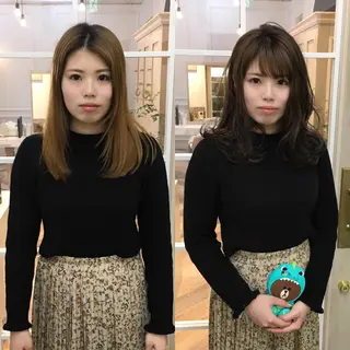 セミロング カラー NoWL所属・大人可愛いショート* NoWL栗原隆成のヘアスタイル